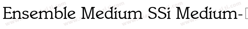 Ensemble Medium SSi Medium字体转换